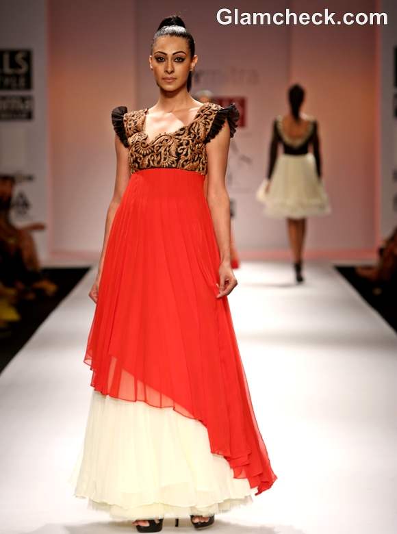 WIFW S-S 2013 Joy Mitra Collection gowns