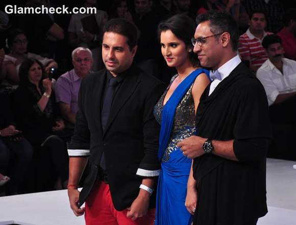 Sania Mirza for Shantanu Nikhil at Blenders Pride Fashion Week 2012 mumbai