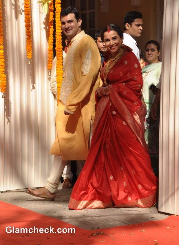 Vidya Balan and Siddharth marriage pictures