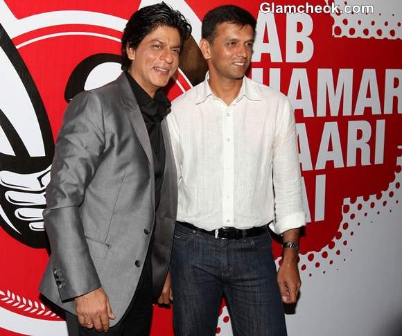 Shah Rukh Khan Rahul Dravid Kick Off NDTV University Cricket Championship