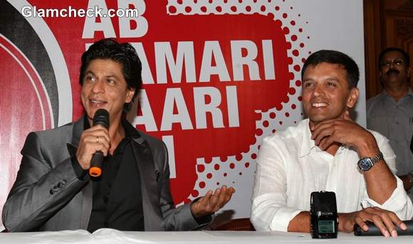 Shah Rukh Khan Rahul Dravid NDTV University Cricket Championship