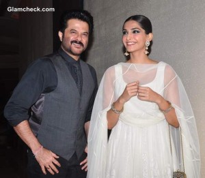 Anil Kapoor with daughter Sonam Kapoor at Success Party of Raanjhanaa