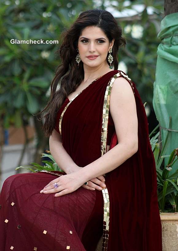 Zarine Khan in Archana Kochhar Sari 2013