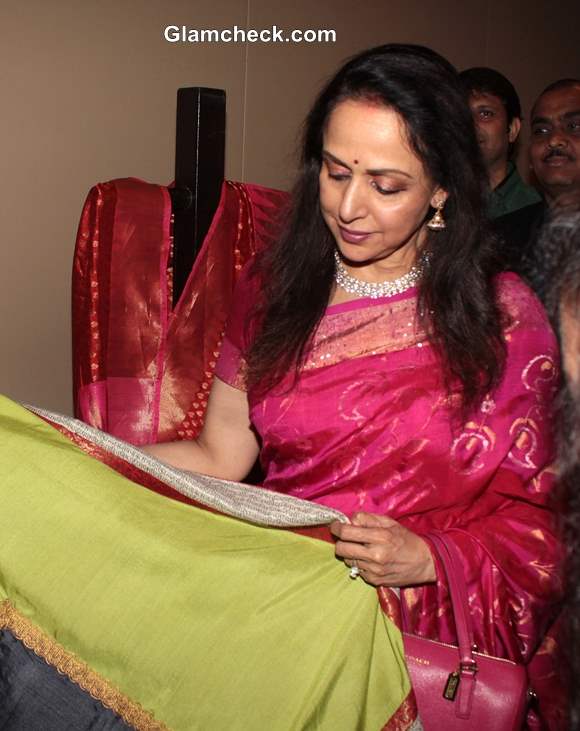 Hema Malini at Art Couture Exhibition in Mumbai