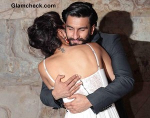 Deepika Padukone Ranveer Singh at Ram Leela Screening