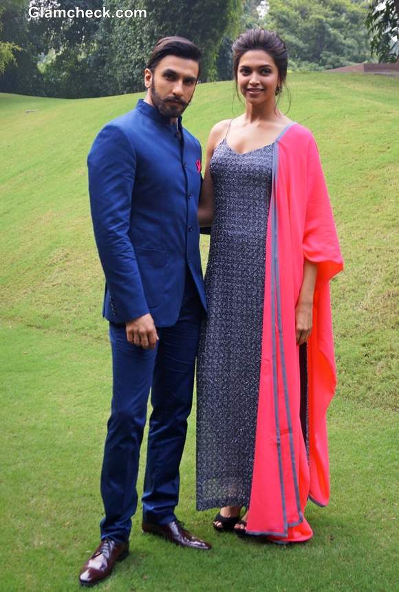 Deepika Padukone and Ranveer Singh Promote Ram-Leela in New Delhi