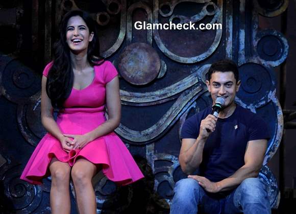 Katrina and Aamir at Dhoom 3 Title Song Launch
