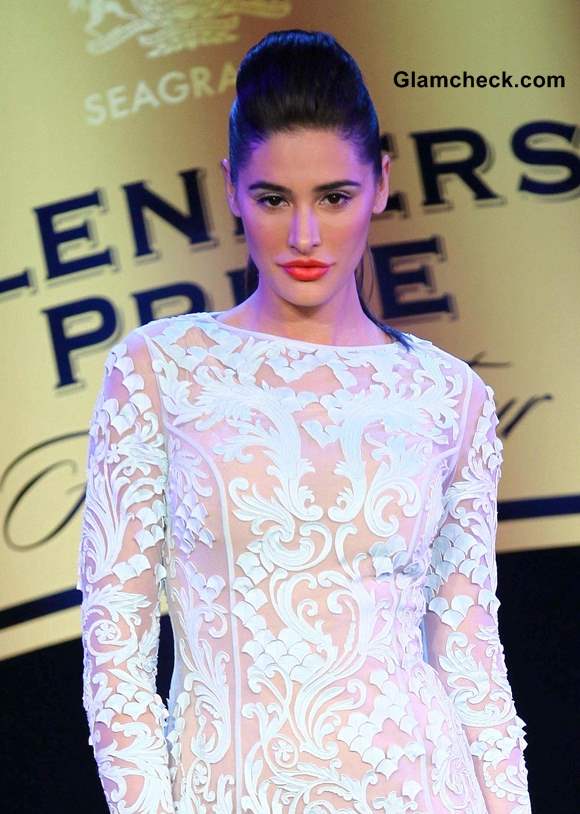 Nargis Fakhri Showstopper for Pankaj and Nidhi at Blenders Fashion Pride Tour 2013