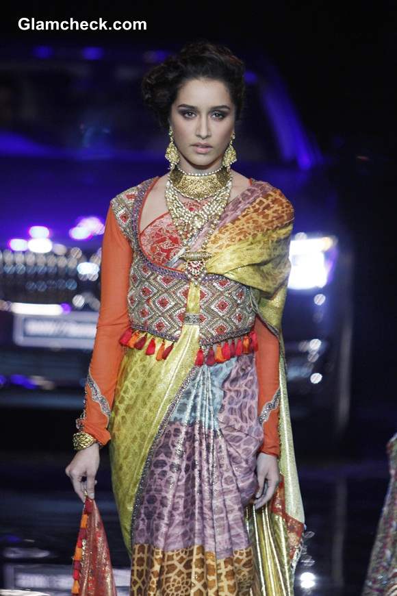Shraddha Kapoor for J J Valaya at India Bridal Fashion Week 2014