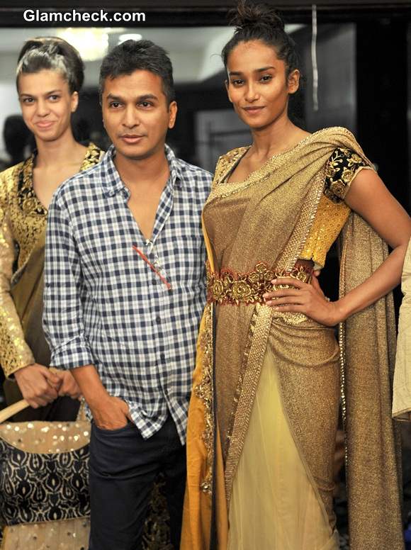 Vikram Phadnis during the fittings for the Lakme Fashion Week 2014