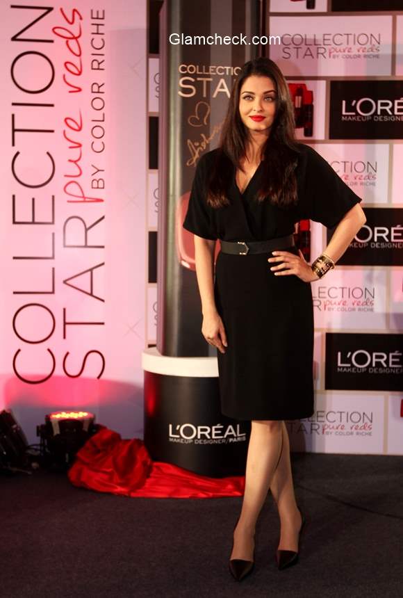 Aishwarya Rai Bachchan Launches Moist Matte Collection Pure Reds lipsticks by LOreal Paris