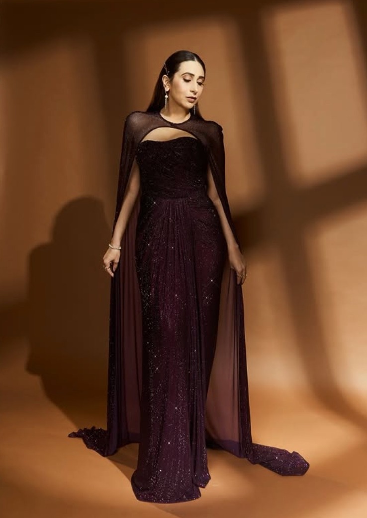 Karisma Kapoor in Deep-Plum gown by Irth at Indias Best Dancer Season 5 Awards Night