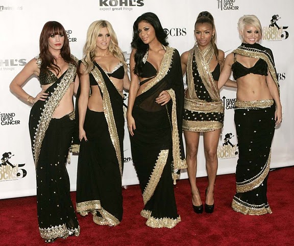 Hollywood celebrities in saree