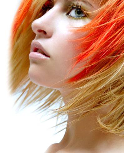 Funky hair color