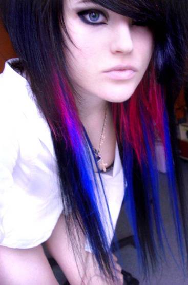 Funky hair highlight colors