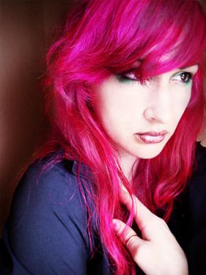 Funky pink hair color