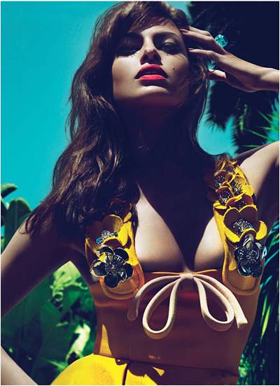 Eva Mendes graces W Magazine July 2010