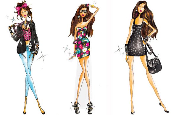 Madonna “Material girl” collection sketches