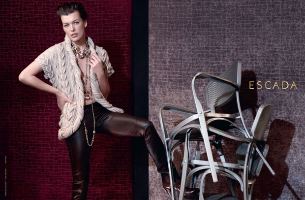 Milla Jovovich for Escada Fall 2010 Campaign