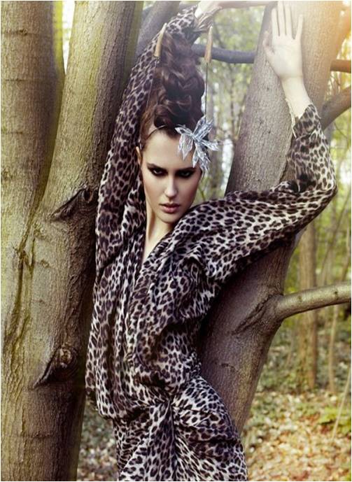 Nadine Wolfbeisser and Tania Onischenko poses for LOfficiel Ukraine May 2010 issue