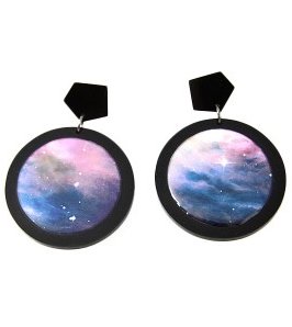 Nebula prism earrings