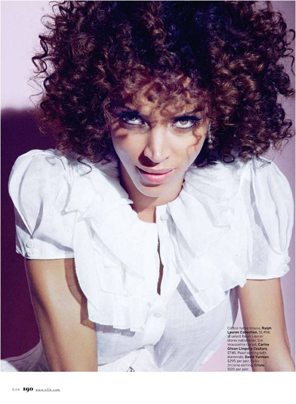 Noemie Lenoir for Elle US July 2010