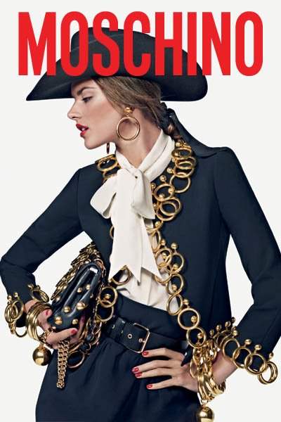 Alessandra Ambrosio for Moschino Fall/Winter 2010-11 campaign