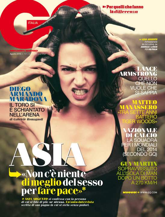 Asia Argento for GQ Italy August 2010