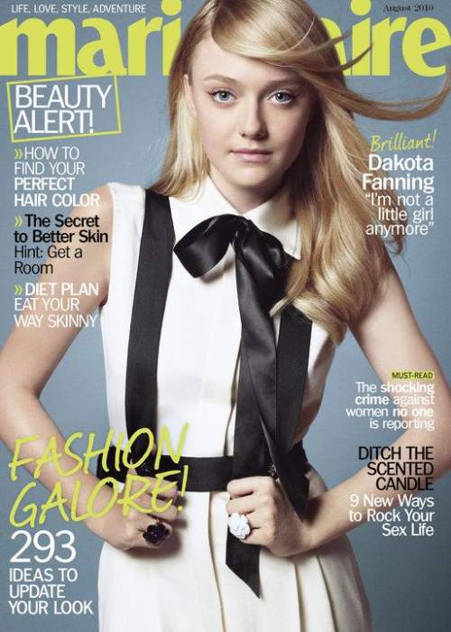 Dakota Fanning for US Marie Claire August 2010