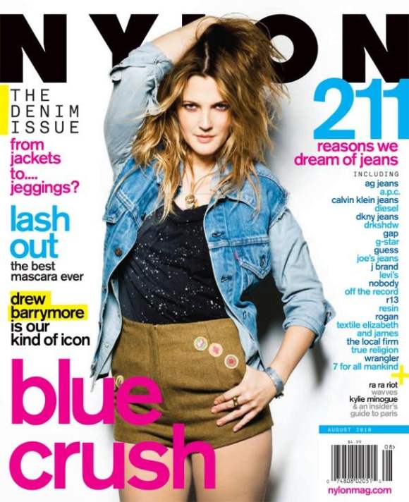 Drew Barrymore for Nylon August 2010