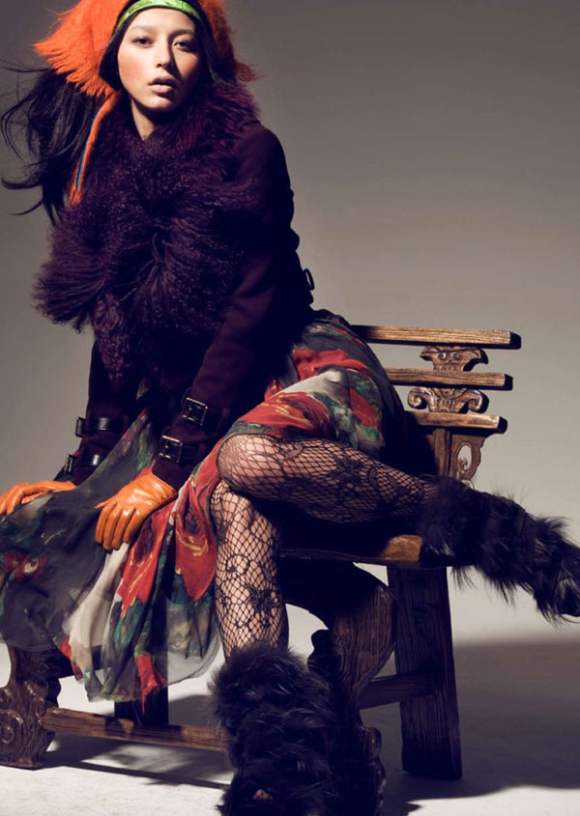 Evelina Mambetova in Playing Fashion July/August 2010