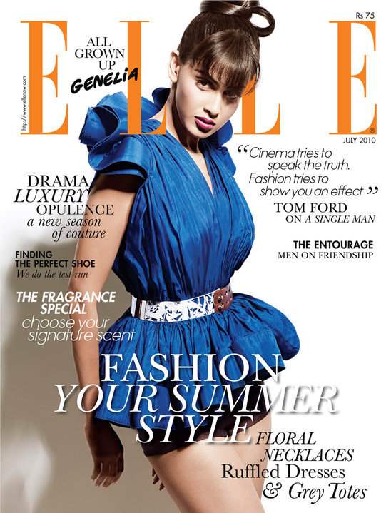 Genelia D’Souza in Elle India August 2010