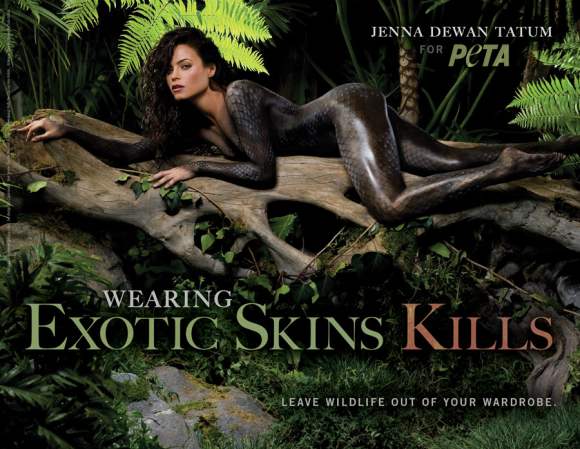 Jenna Dewan for PETA ad Campaign