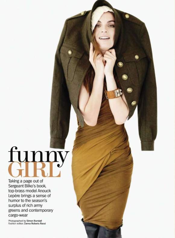Anouck Lepere for Marie Claire US September 2010