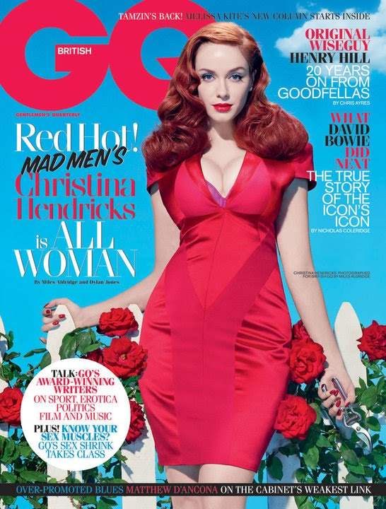Christina Hendricks for GQ UK August 2010