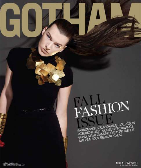 Milla Jovovich for Gotham Magazine September 2010