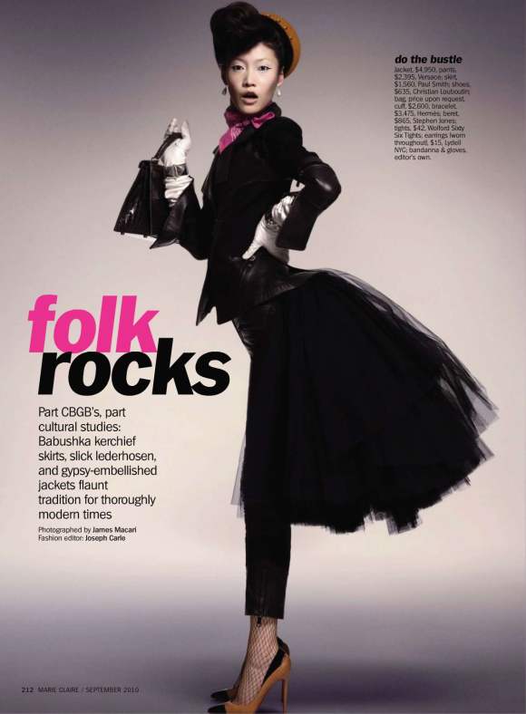Sonny Zhou for Marie Claire US September 2010