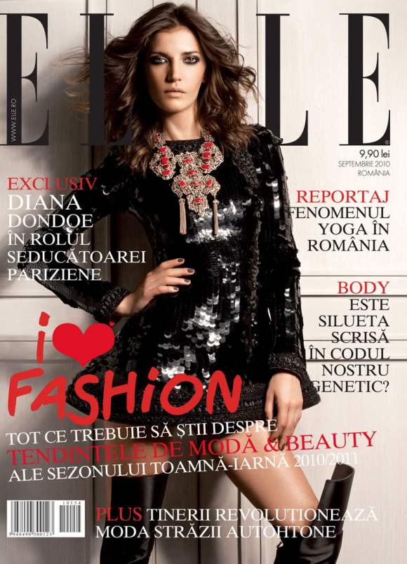 Diana Dondoe for Elle Romania September 2010