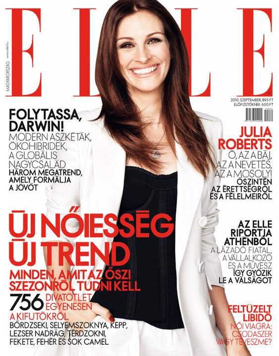 Julia Roberts for Elle Hungary September 2010