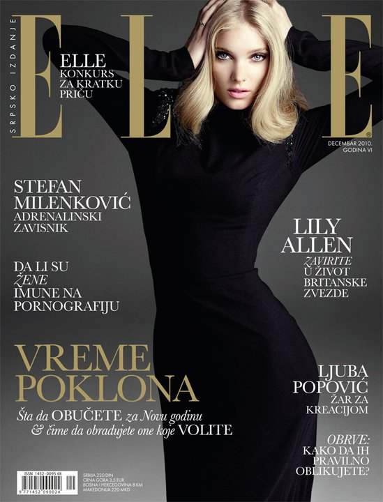 Elsa Hosk Elle Serbia December 2010