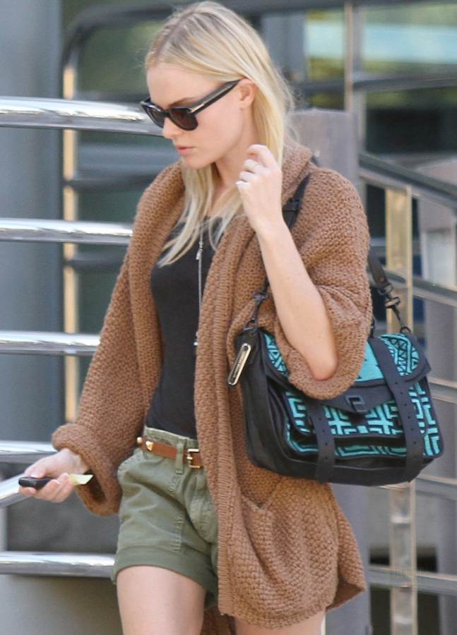 Kate Bosworth rocks the casual chic look in a cute cardigan