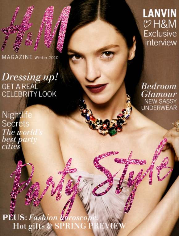 Mariacarla Boscono H-M Magazine Winter 2010