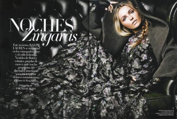 Valentina Zelyaeva Harpers Bazaar Espana December 2010