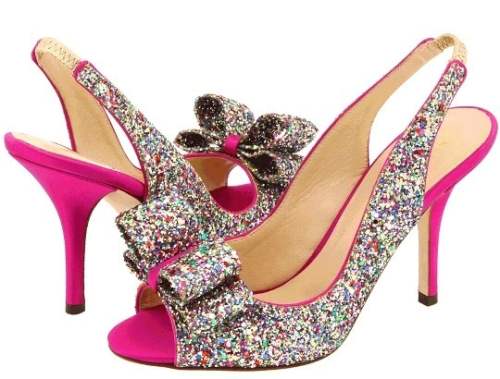 Grab those sparkling Kate Spade ‘Charm Glitter’ Sandals
