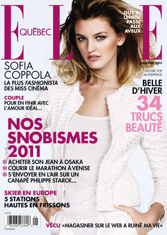 Ali Stephens for Elle Québec January 2011