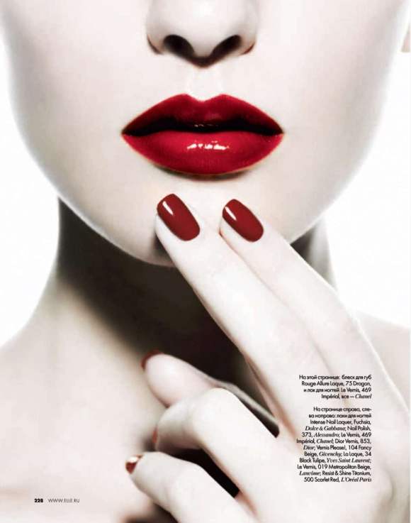 Beauty editorial Elle Russia December 2010 2