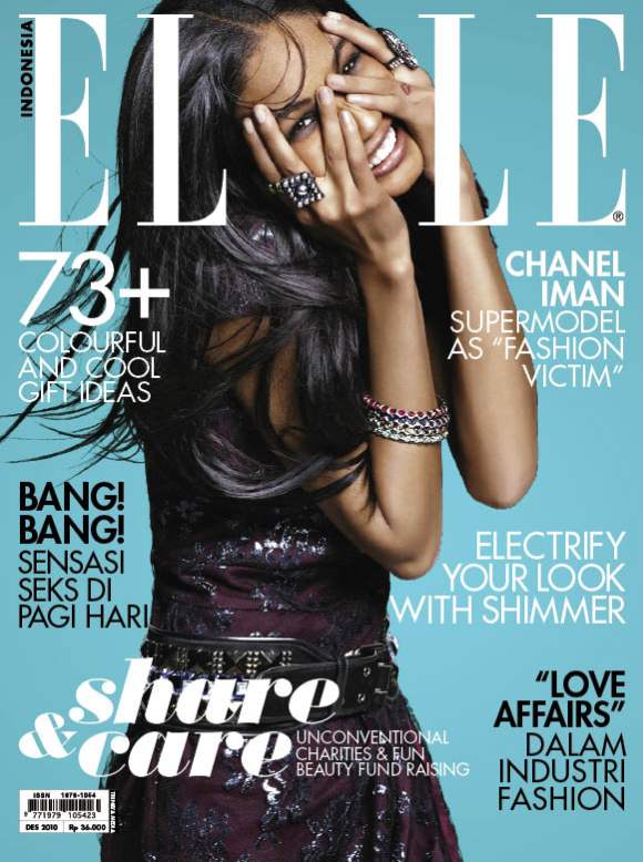 Chanel Iman Elle Indonesia December 2010