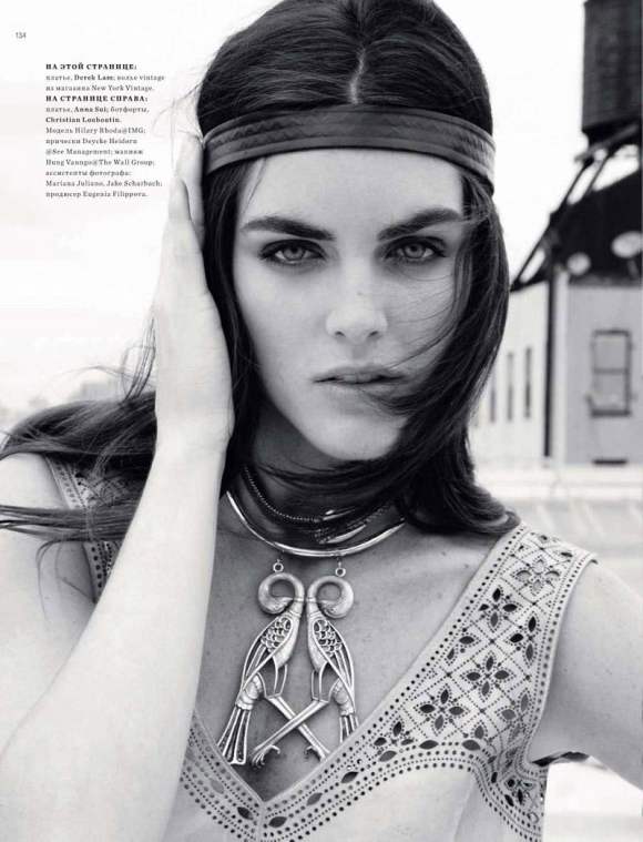 Hilary Rhoda for Harpers Bazaar Russia January 2011 8
