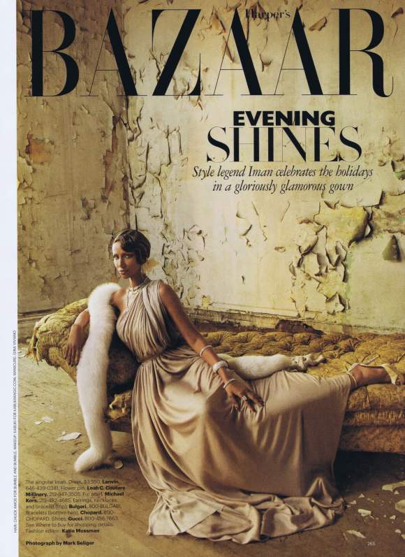 Iman Harpers Bazaar US December 2010