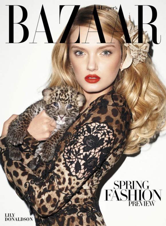 Lily Donaldson Harpers Bazaar US January 2011
